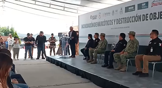 Incineración de narcóticos y destrucción de objetos de delito